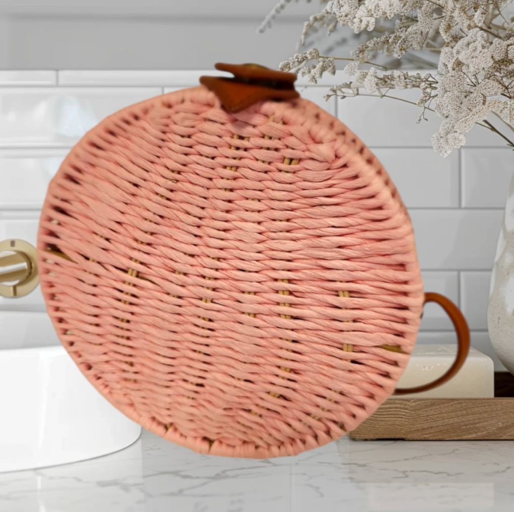 Bolsa de Palha de Coco Redonda