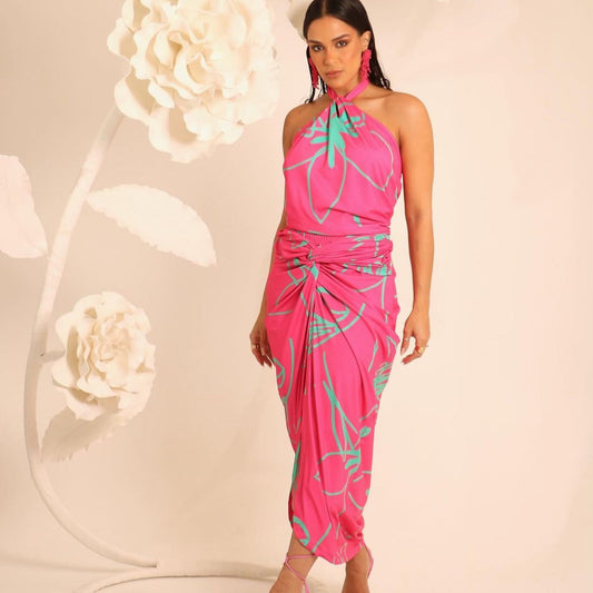 Conjunto Blusa Frente Única e Saia