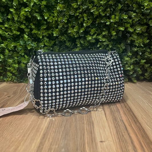 Bolsa Com Strass Prata