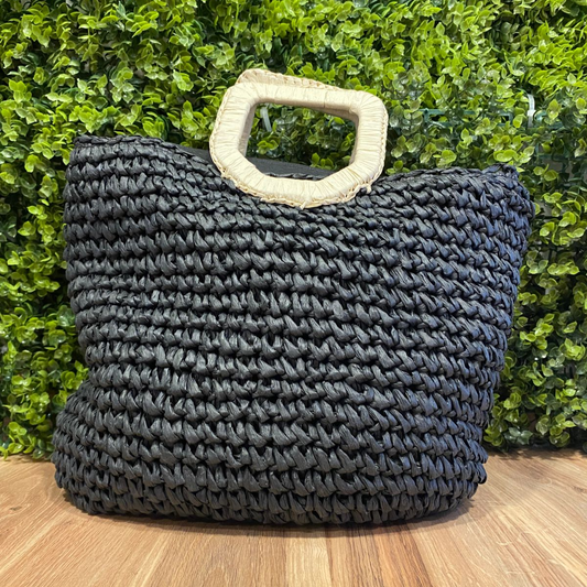 Bolsa Palha Com Alça De Mão