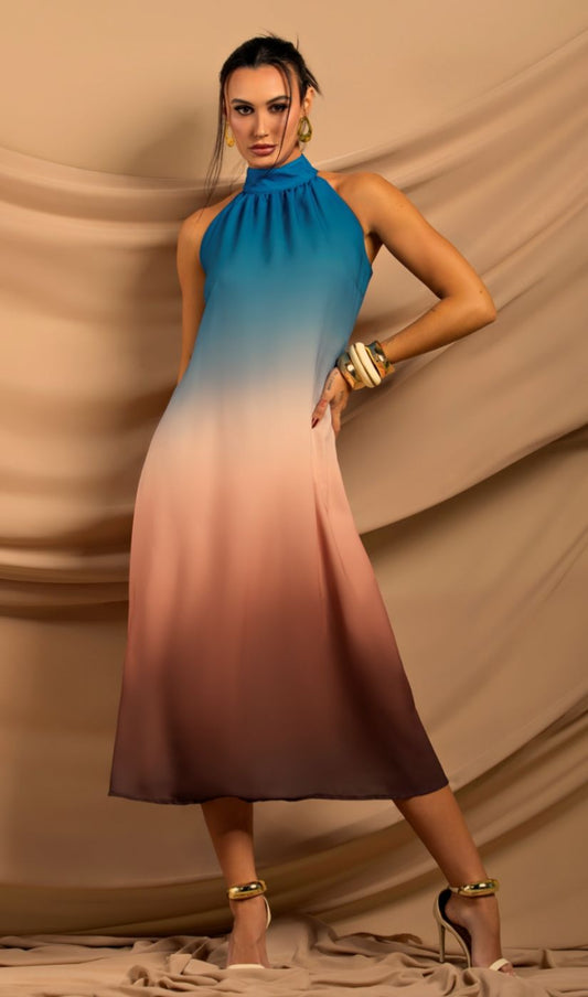Vestido Midi Degradê