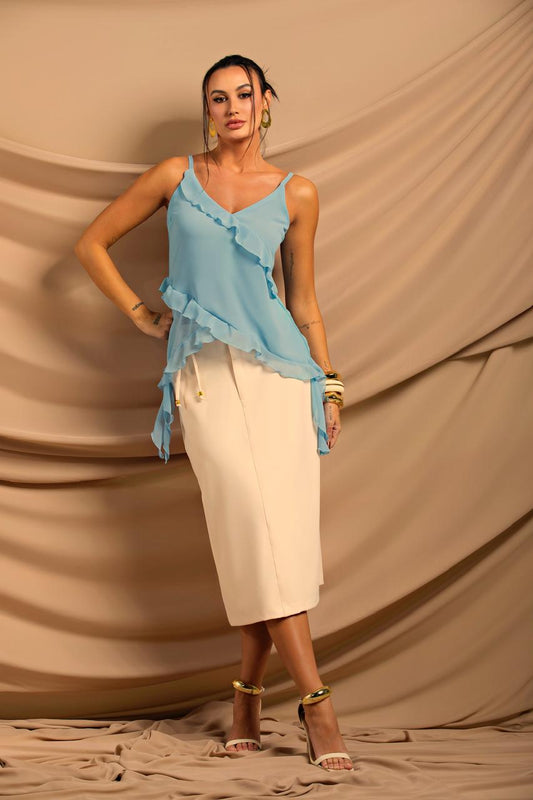 Blusa Alças Musseline
