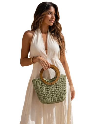 Bolsa de Palha Verde